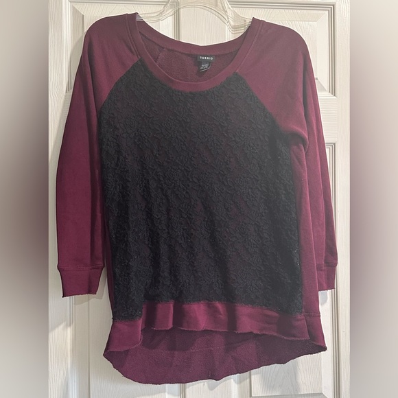 torrid Sweaters - Torrid 0X lace front sweater